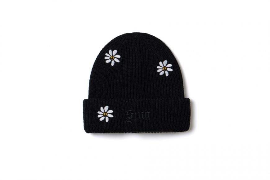 SMG 24 FW Flowers Gothic Logo Knitted Beanie (1)