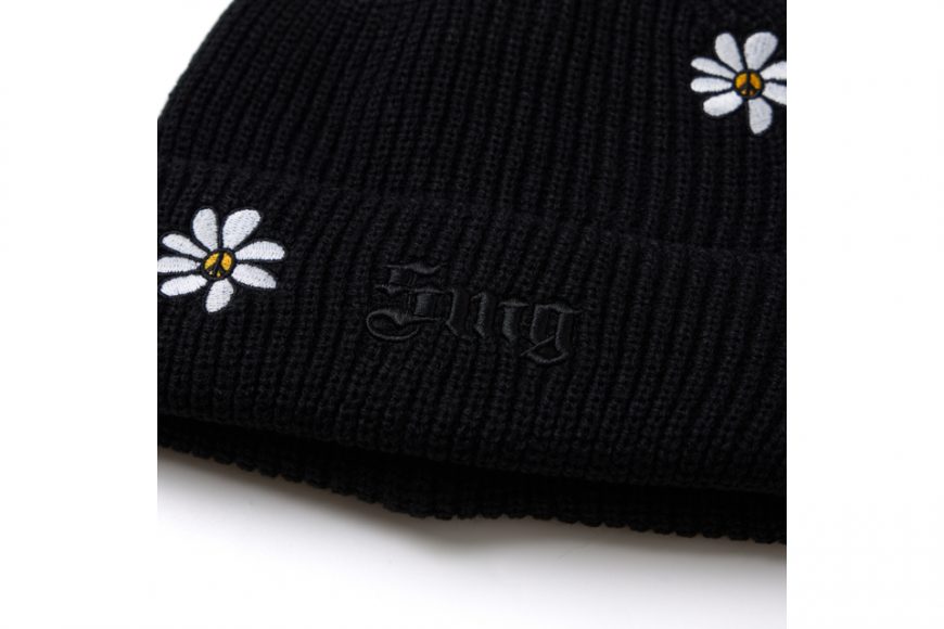 SMG 24 FW Flowers Gothic Logo Knitted Beanie (4)