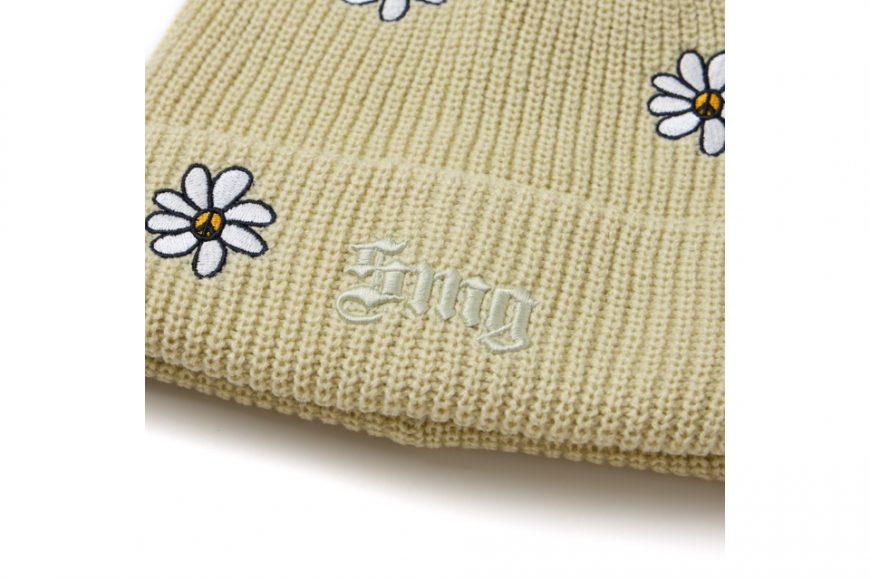 SMG 24 FW Flowers Gothic Logo Knitted Beanie (8)