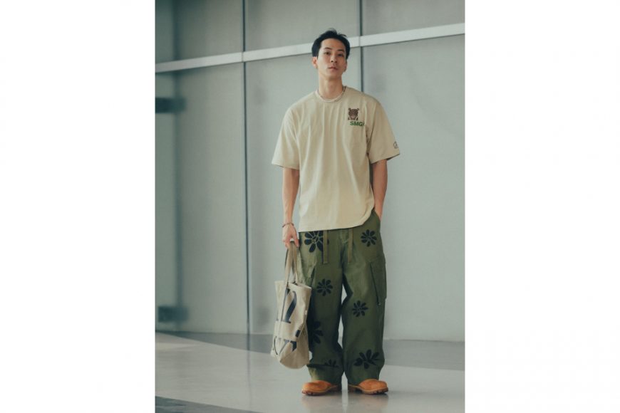 SMG 24 FW REMADE Graphic Print Military Trousers (3)