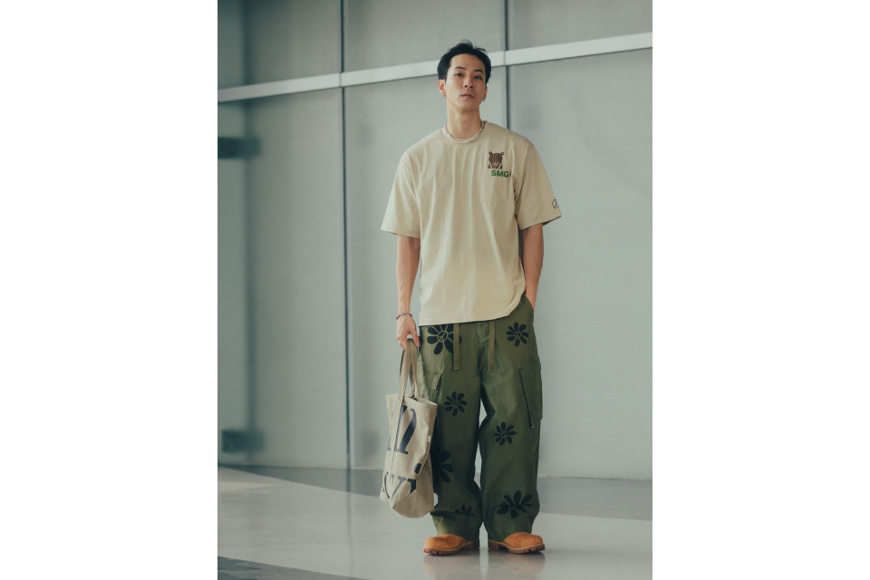 SMG 24 FW REMADE Graphic Print Military Trousers (3)