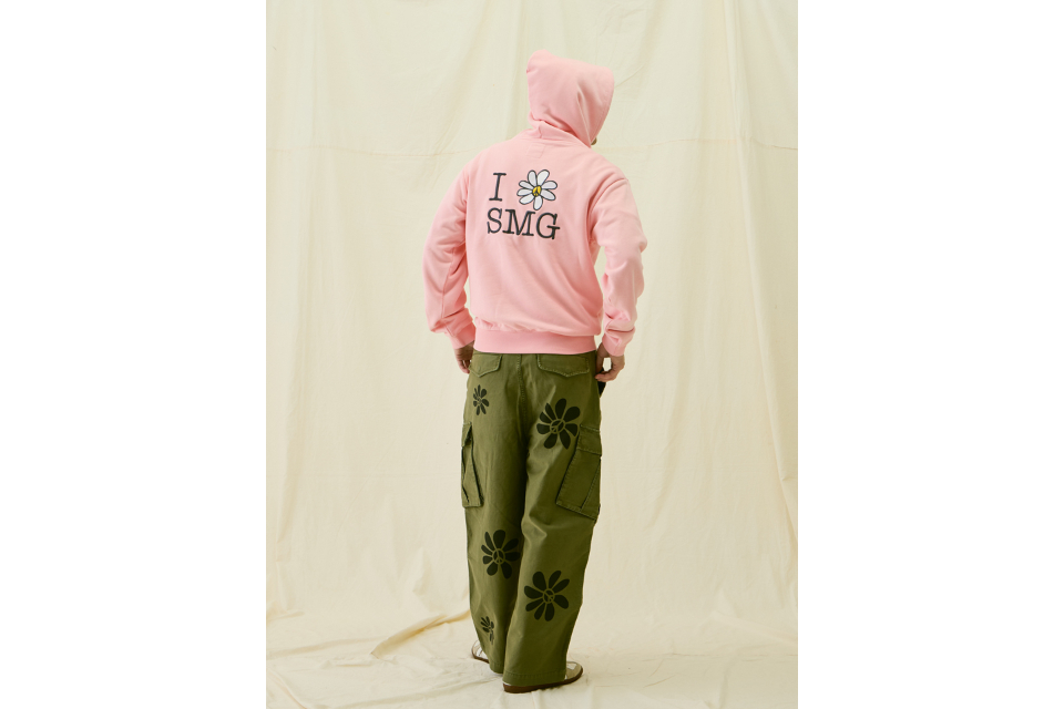 SMG 24 FW REMADE Graphic Print Military Trousers (8)