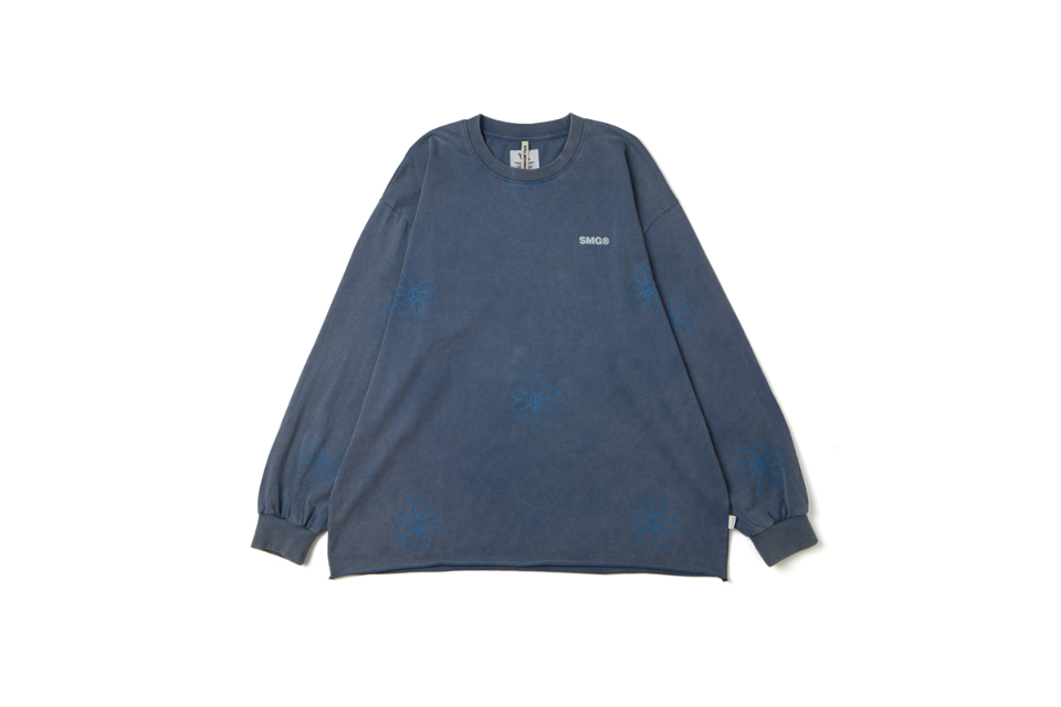 SMG 24 FW Washed Flowers Pattern LS Tee (5)