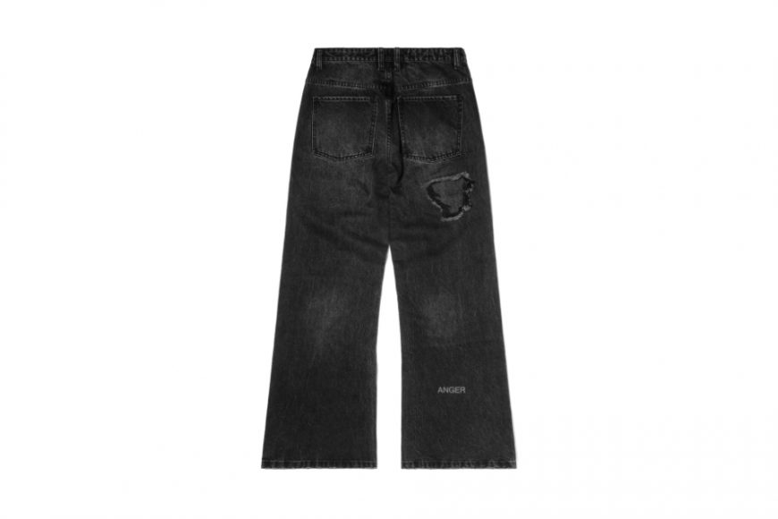 Wall of Sound X Anonymous Talking 24 AW WA09-“ANGER” PATCH DENIM PANTS (10)