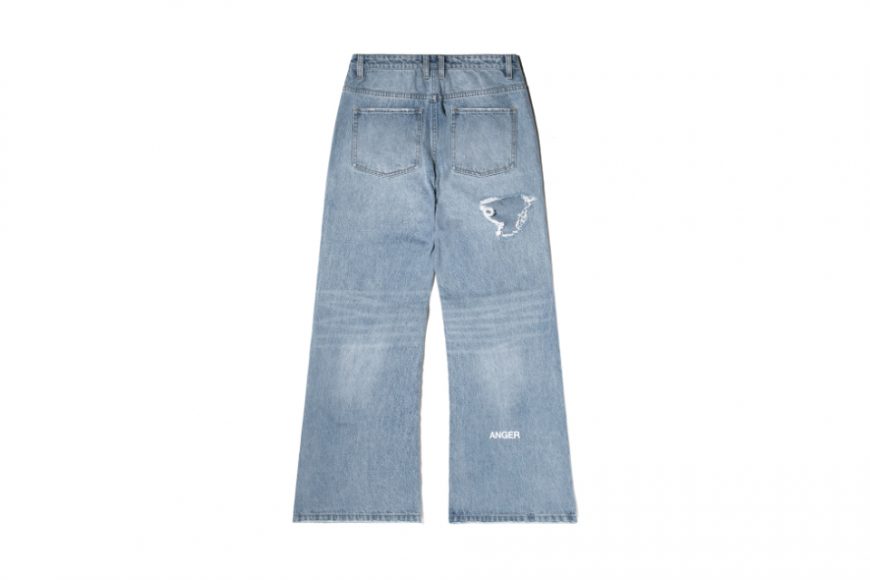 Wall of Sound X Anonymous Talking 24 AW WA09-“ANGER” PATCH DENIM PANTS (17)