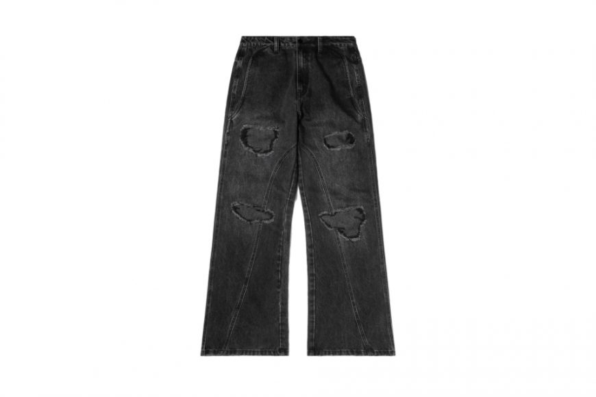 Wall of Sound X Anonymous Talking 24 AW WA09-“ANGER” PATCH DENIM PANTS (9)