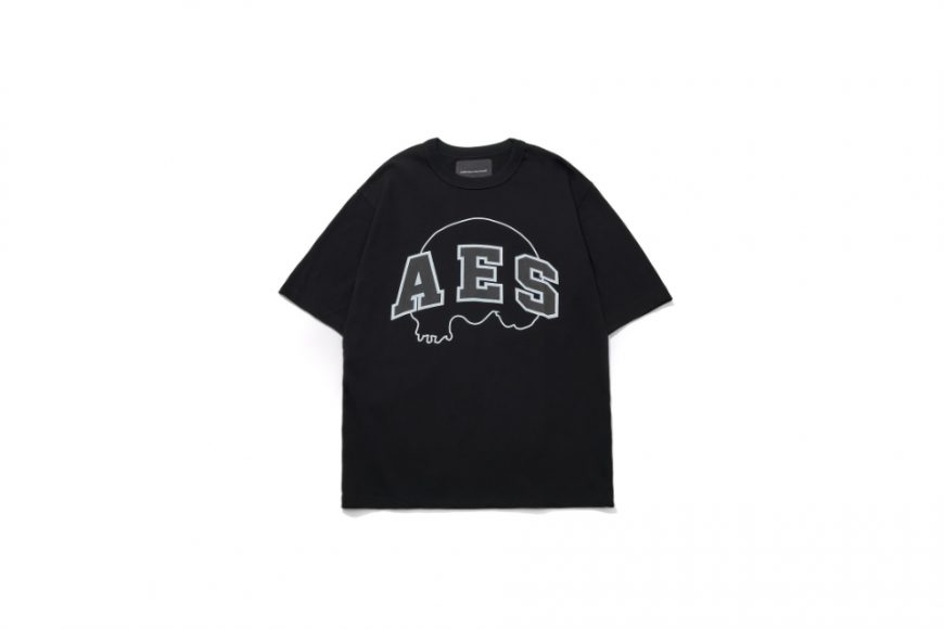 AES 24 AW Skull Logo Outline Tee (2)