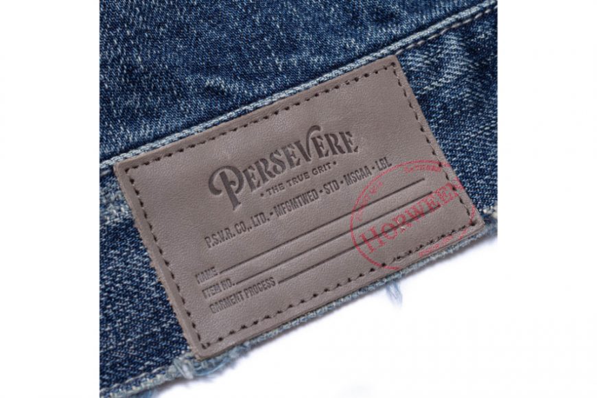 PERSEVERE 24 AW Destroyed Effect Selvedge Denim Jacket (33)