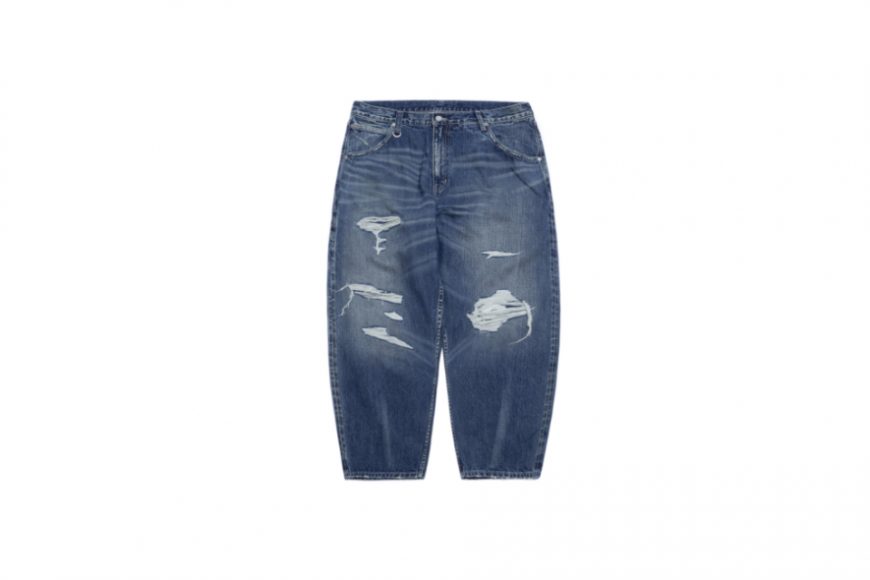 PERSEVERE 24 AW Destroyed Effect Selvedge Denim Jeans (25)