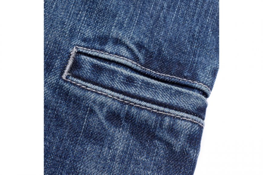 PERSEVERE 24 AW Destroyed Effect Selvedge Denim Jeans (37)