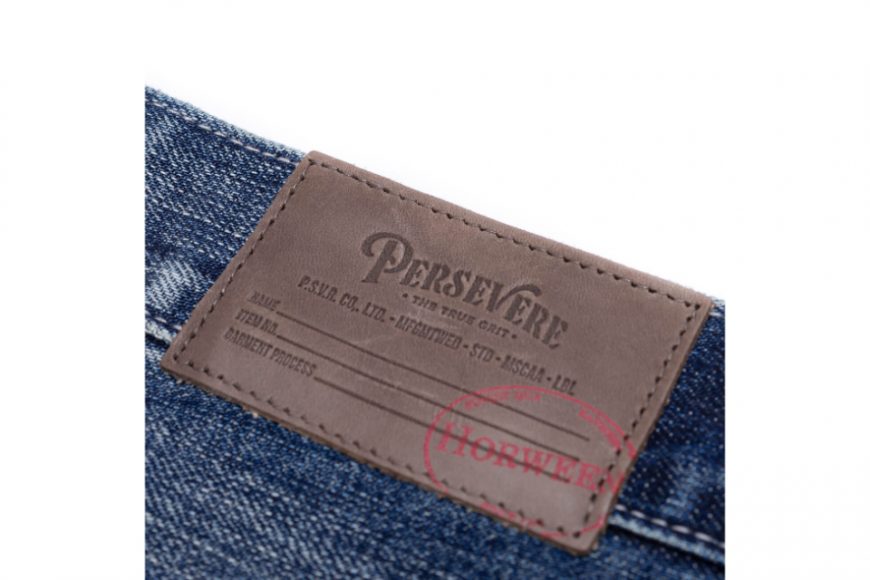 PERSEVERE 24 AW Destroyed Effect Selvedge Denim Jeans (38)