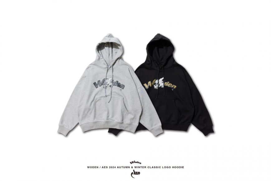 WODEN x AES 24 AW Classic Logo Hoodie (5)