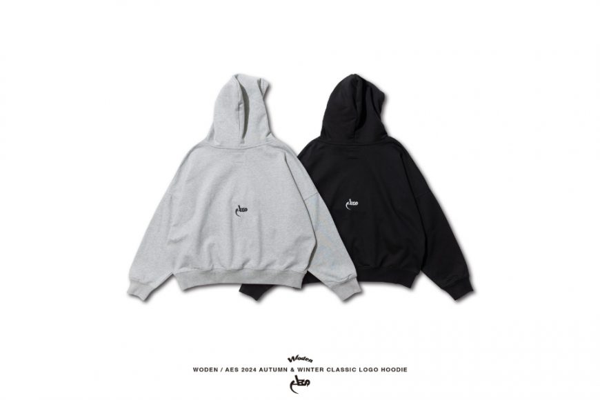 WODEN x AES 24 AW Classic Logo Hoodie (6)