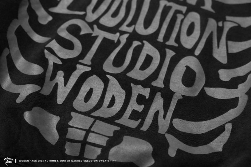 WODEN x AES 24 AW Washed Skeleton Sweatshirt (6)