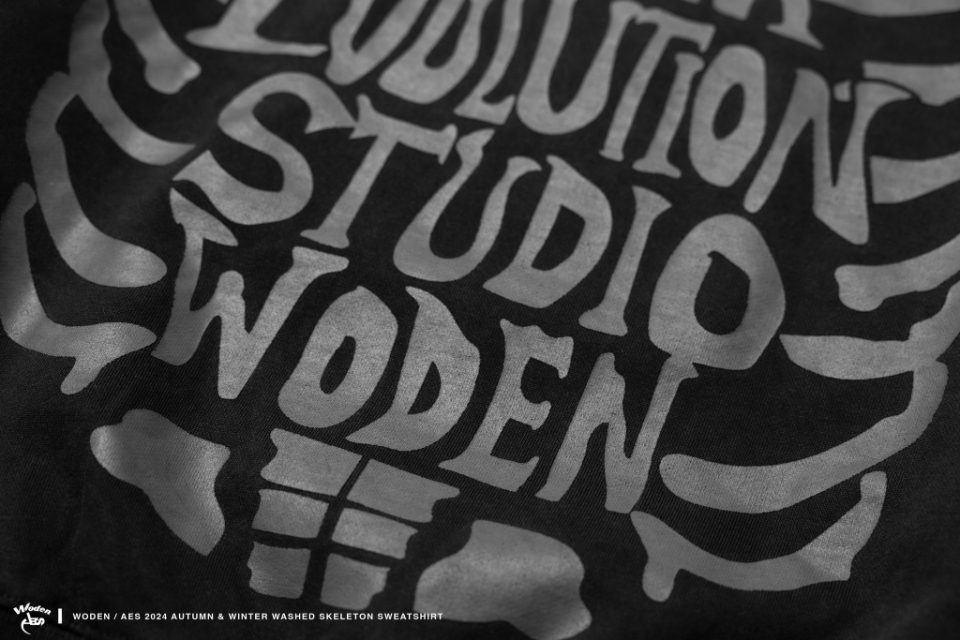 WODEN x AES 24 AW Washed Skeleton Sweatshirt (6)