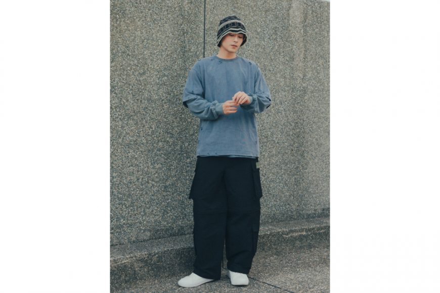 SMG 25 SS Destroyed Tee Set(藍&黑) (1)