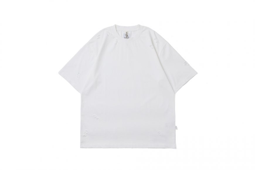 SMG 25 SS Destroyed Tee Set(軍綠&白) (8)