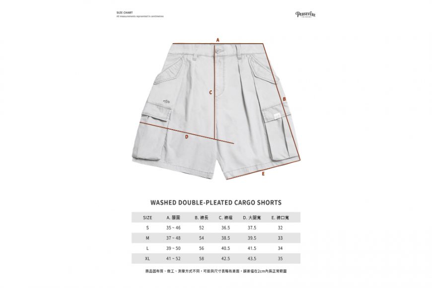 Washed Double-Pleated Cargo Shorts (22)