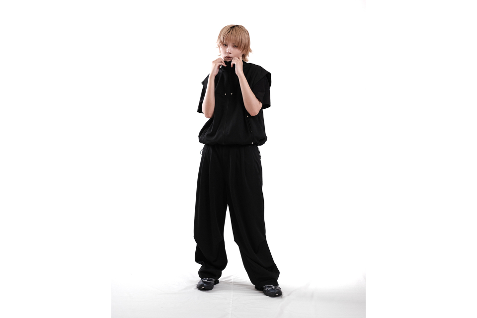 25+ Em. NN02SP. Tetoron wide vest (1)