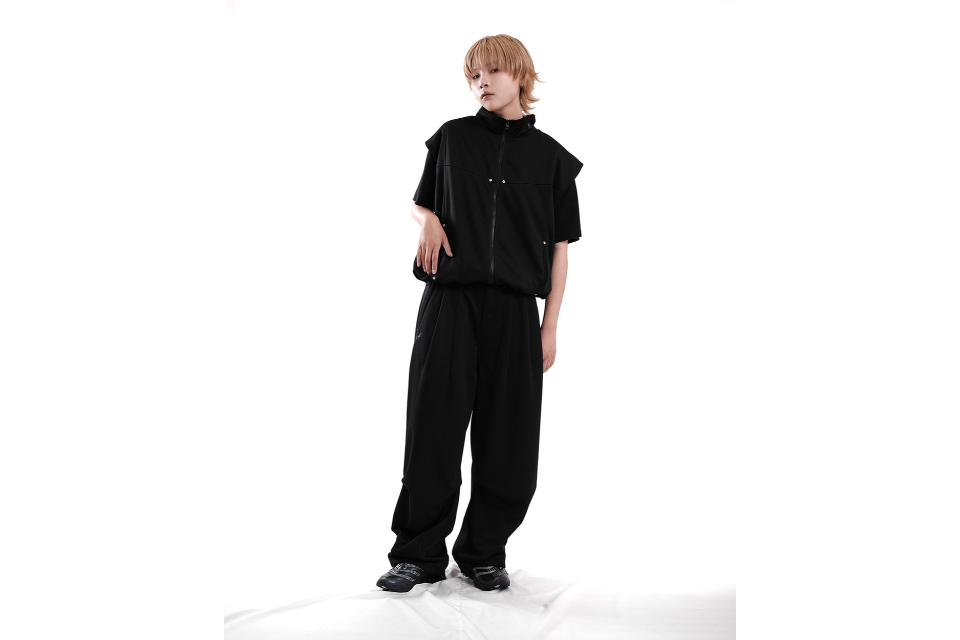 25+ Em. NN02SP. Tetoron wide vest (2)