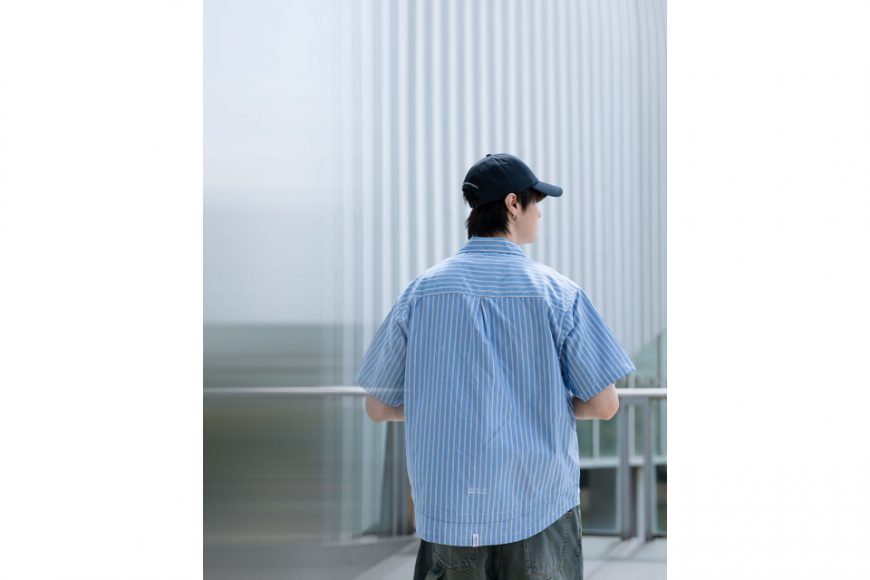 3D Patch Pocket Stripe Shirt (15)