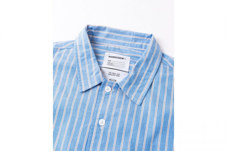 3D Patch Pocket Stripe Shirt (3)