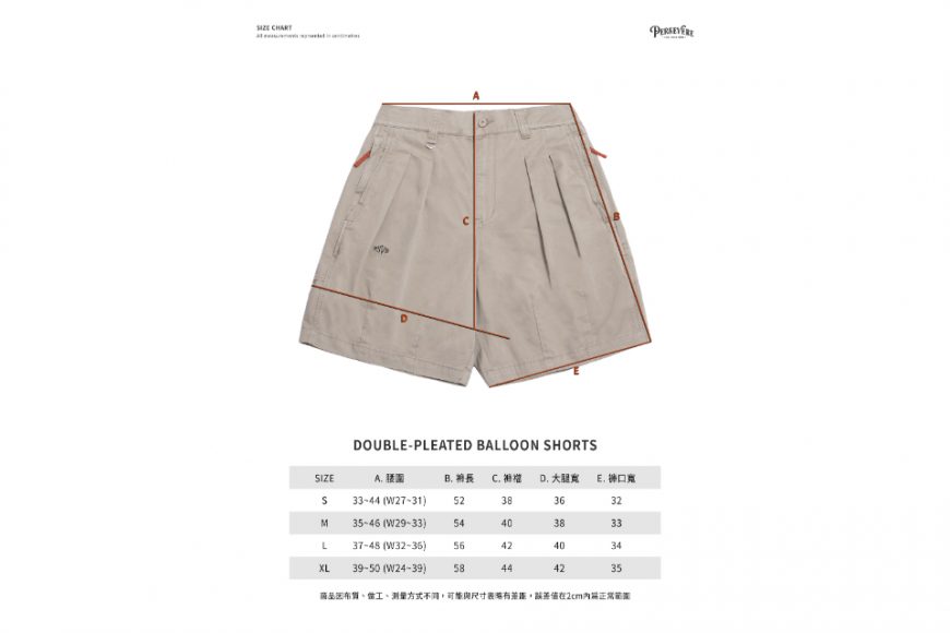 PERSEVERE 25 SS Double-Pleated Balloon Shorts (35)