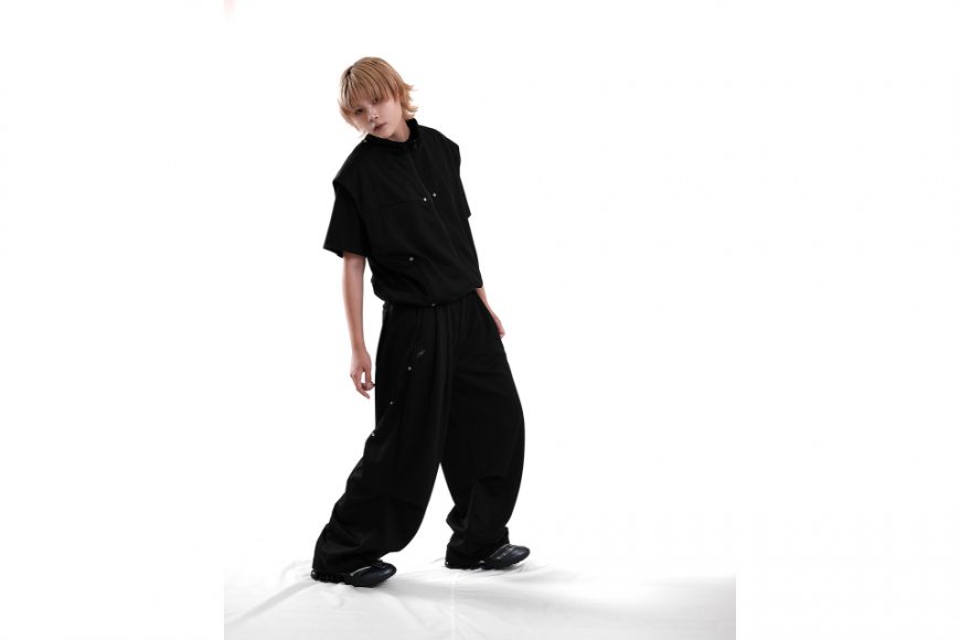 Tetoron baggy track pants (1)