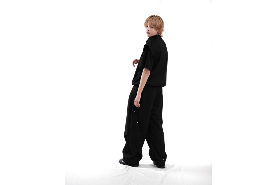 Tetoron baggy track pants (2)