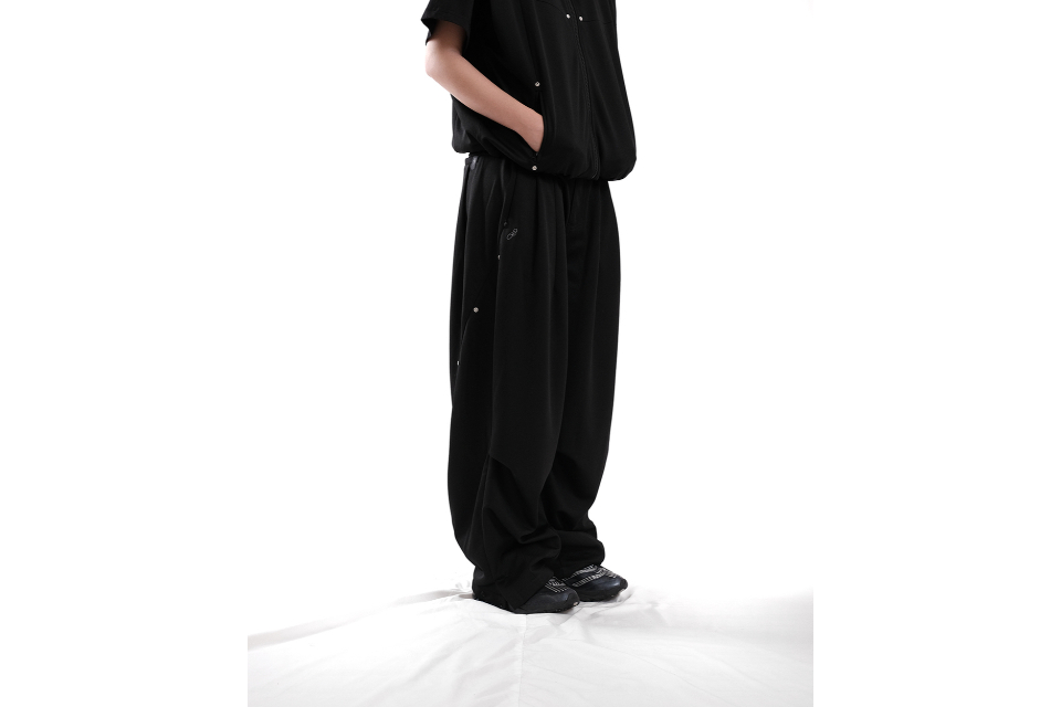 Tetoron baggy track pants (5)