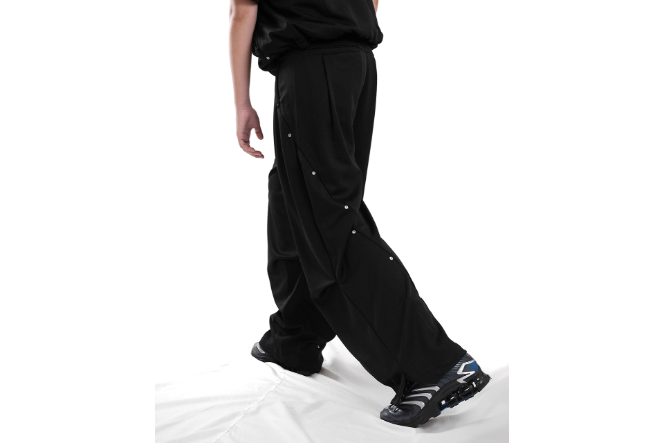 Tetoron baggy track pants (6)