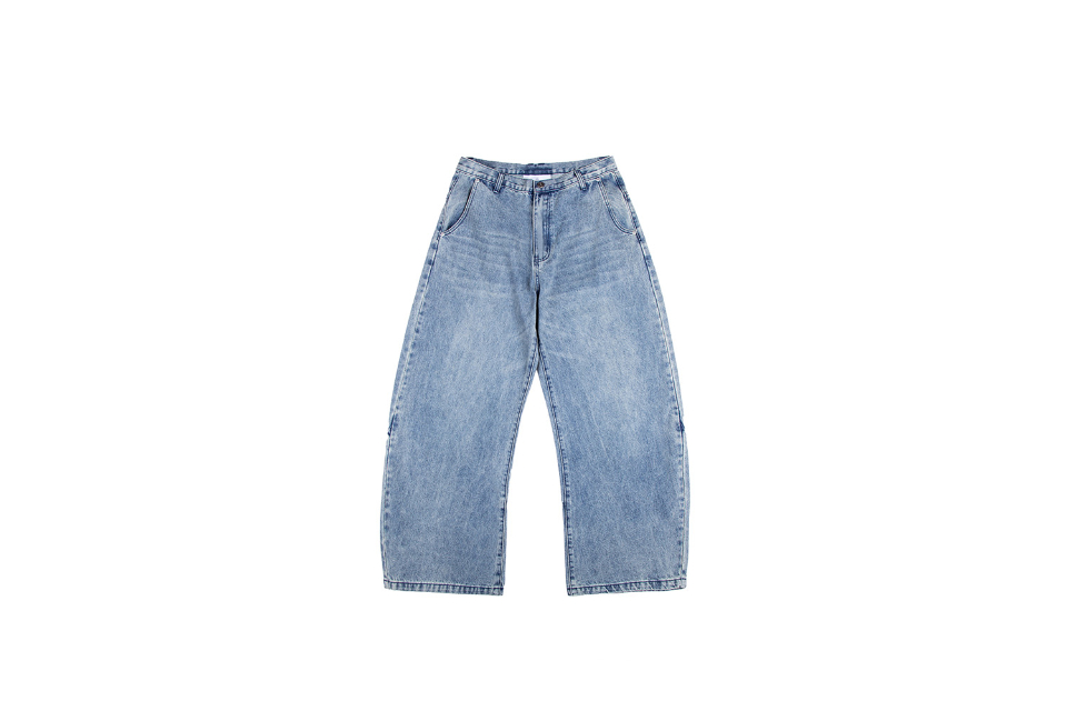 Washed denim scimitar pants (13)