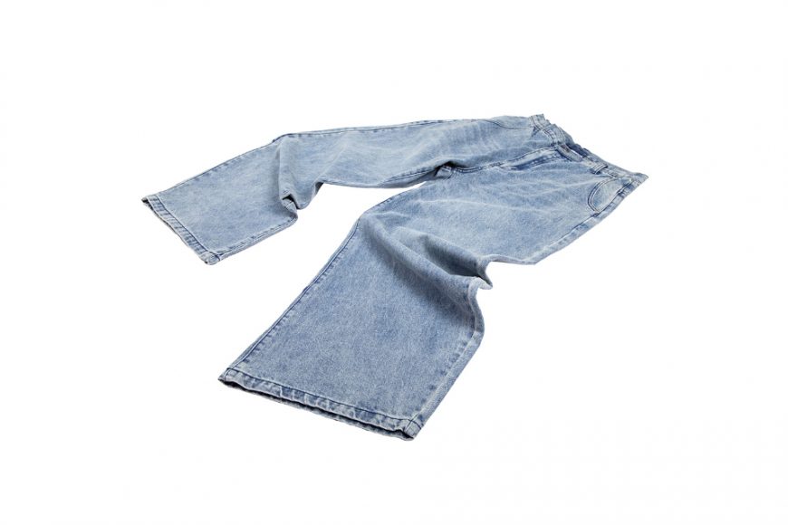 Washed denim scimitar pants (15)