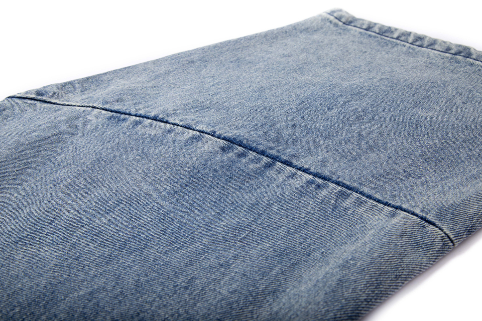 Washed denim scimitar pants (18)