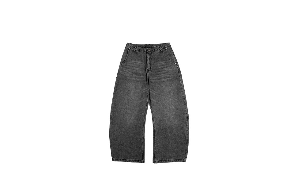 Washed denim scimitar pants (19)