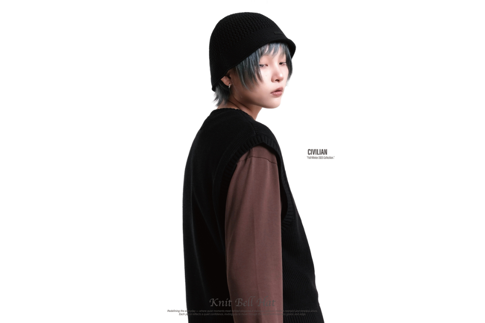 Knit bell hat (3)