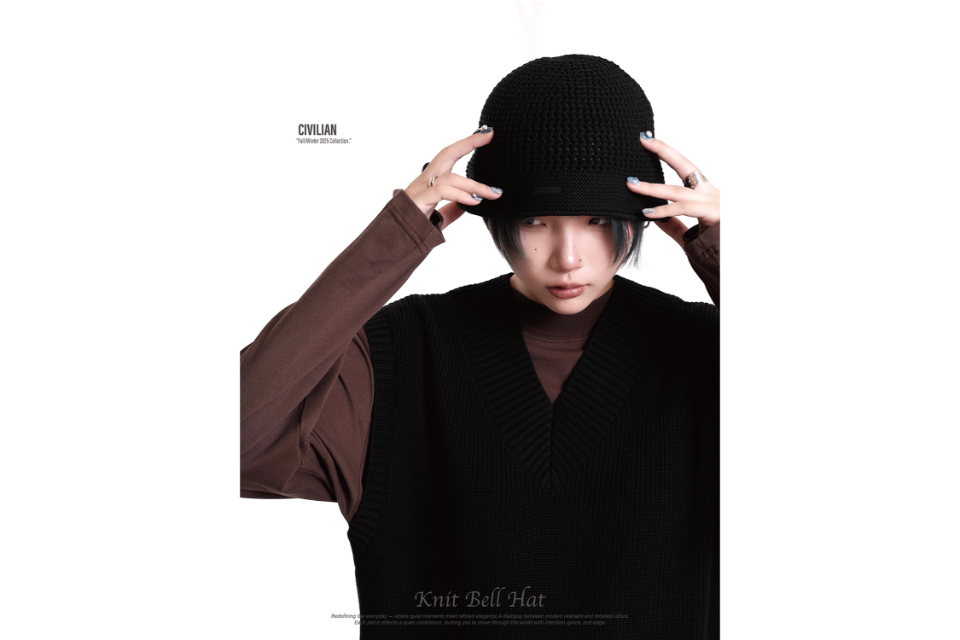 Knit bell hat (5)