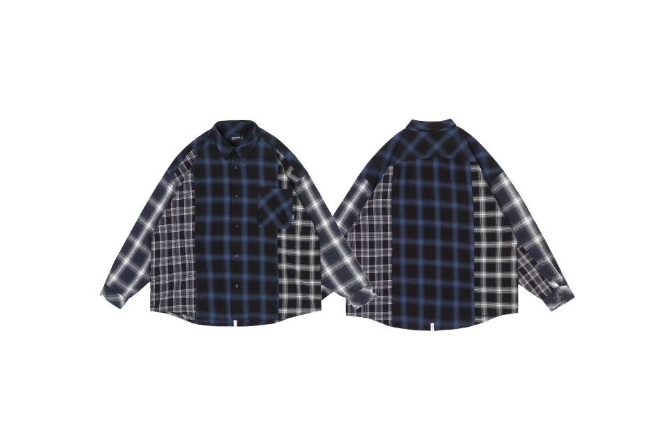 Patchwork PLaid LS Shirt (0)