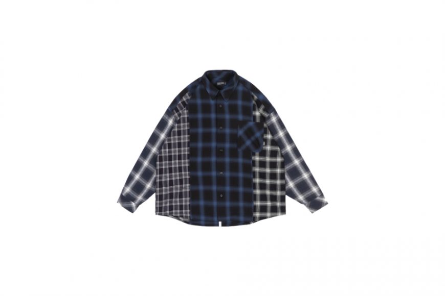 Patchwork PLaid LS Shirt (1)