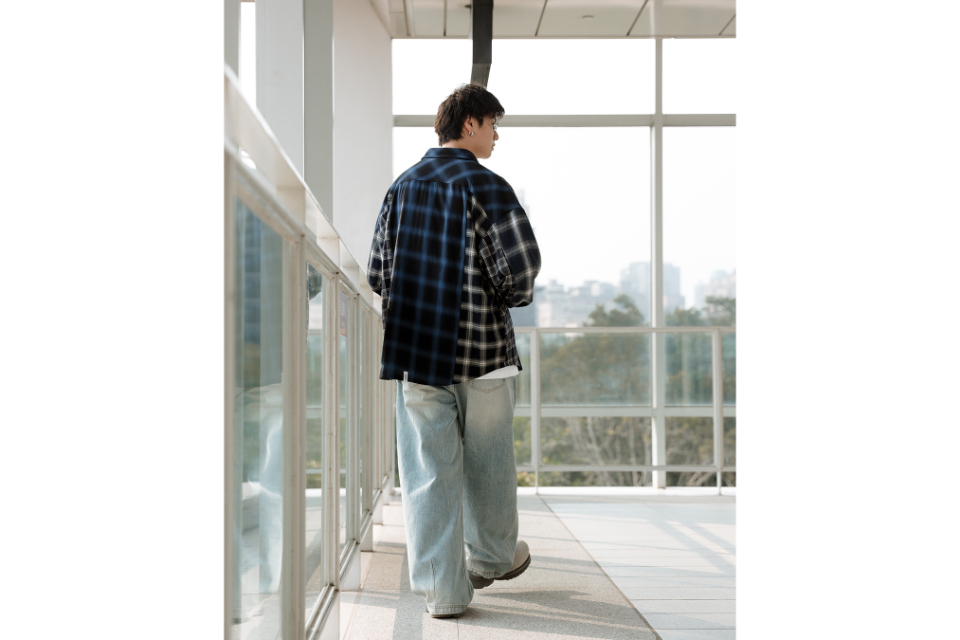 Patchwork PLaid LS Shirt (11)