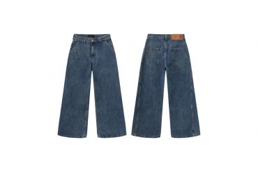 THE PROUDER 25 AW 復古駝色口袋裝飾彎刀牛仔褲 (00)