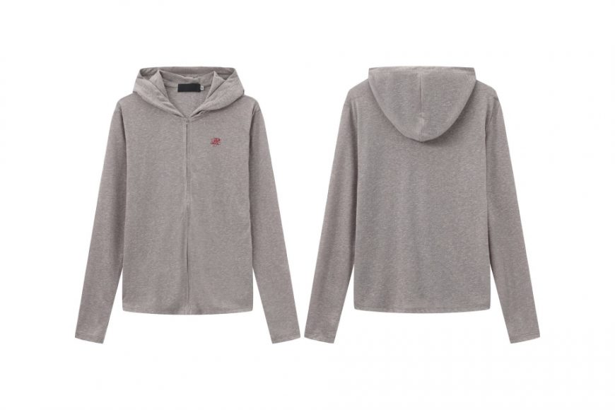 THE PROUDER 25 AW 灰色拉鍊連帽防曬衣 (1)