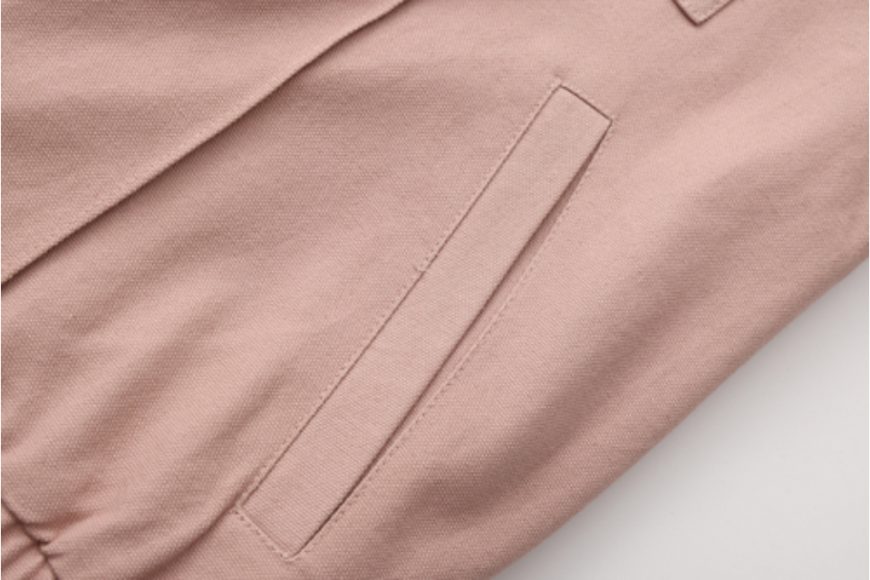 THE PROUDER 25 AW 立領髒粉色夾棉復古哈靈頓夾克 (13)