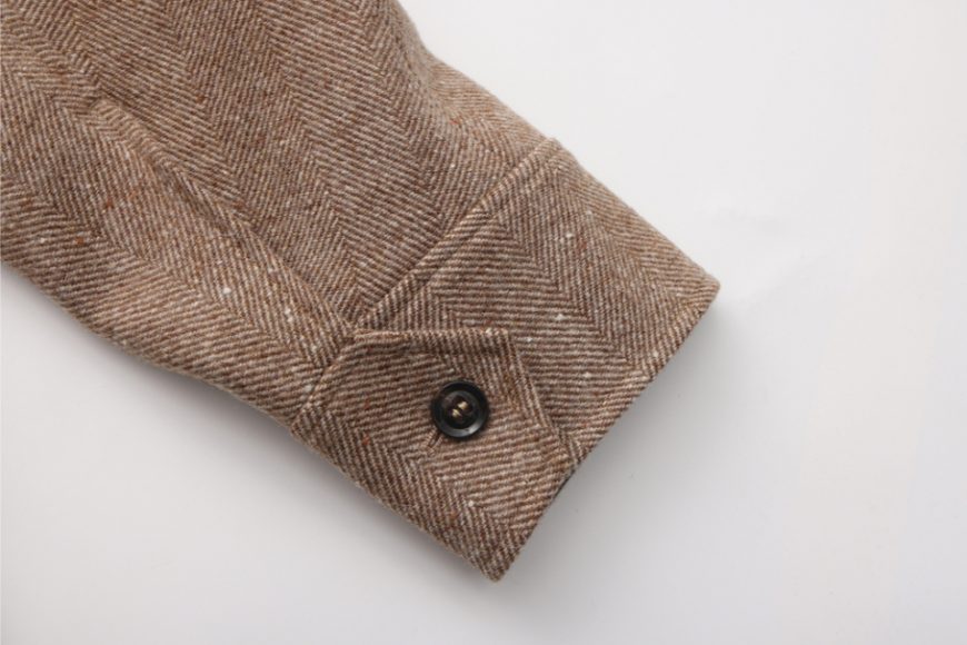 THE PROUDER 25 AW 羊毛呢巴恩風廓形中長款夾克 (8)