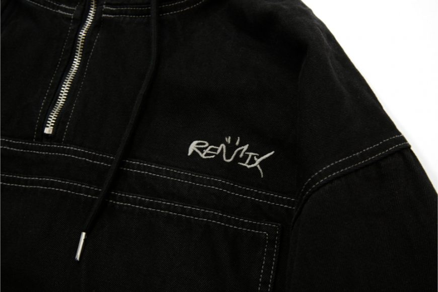 Washed Half-Zipped Hoodie (5)