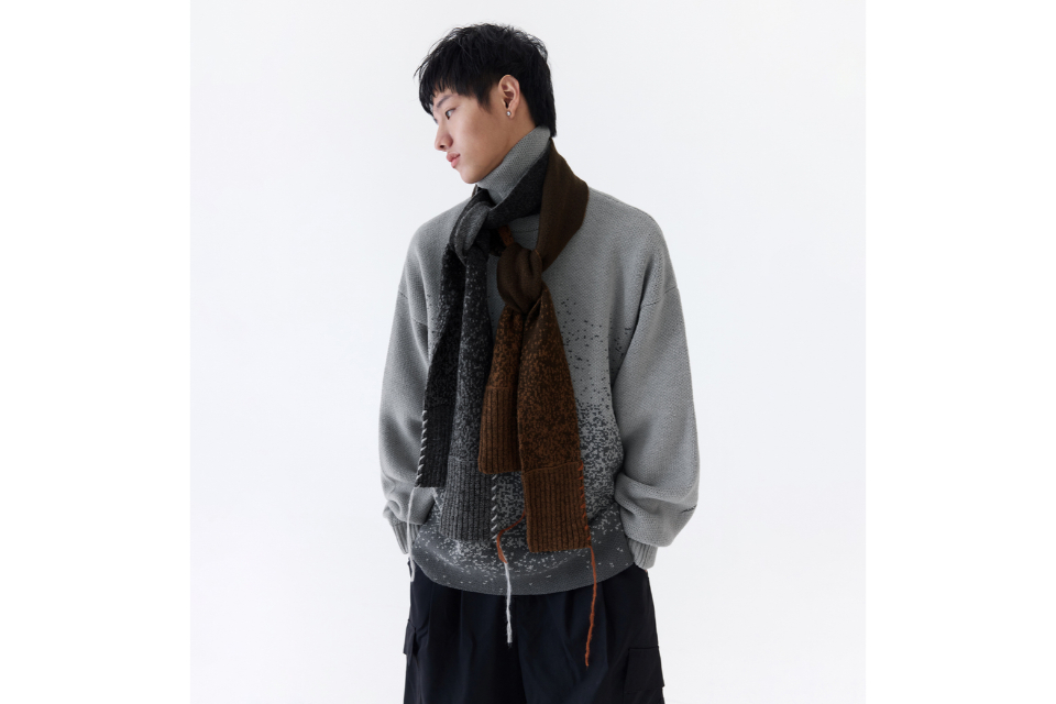 2 Tone Bitmap Scarf (5)
