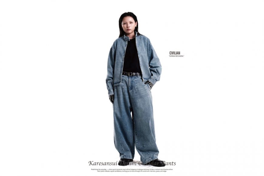 25- Civ. Karesansui denim circular pants (1)