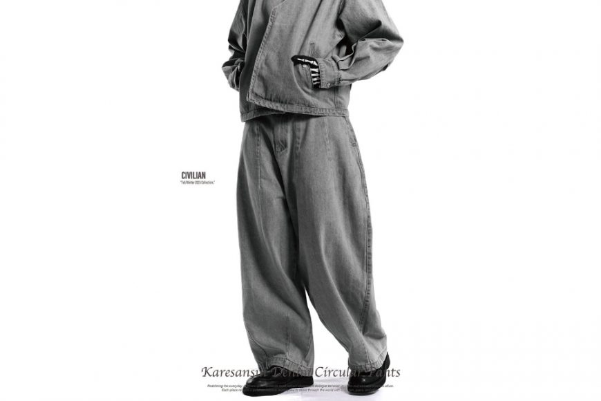 25- Civ. Karesansui denim circular pants (10)