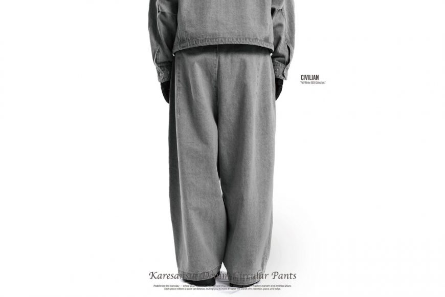 25- Civ. Karesansui denim circular pants (13)