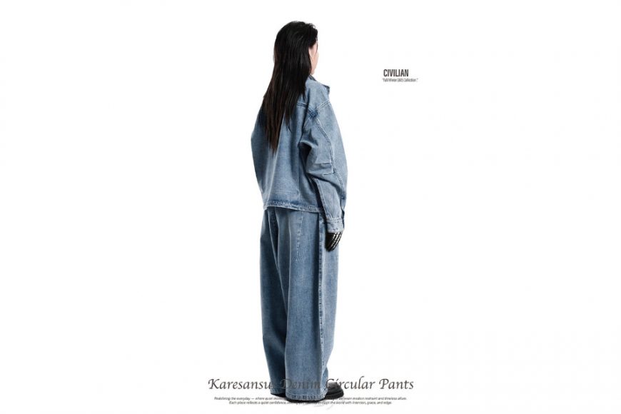 25- Civ. Karesansui denim circular pants (3)